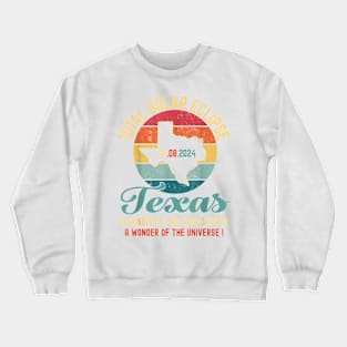 Texas Solar Eclipse 2024 Crewneck Sweatshirt